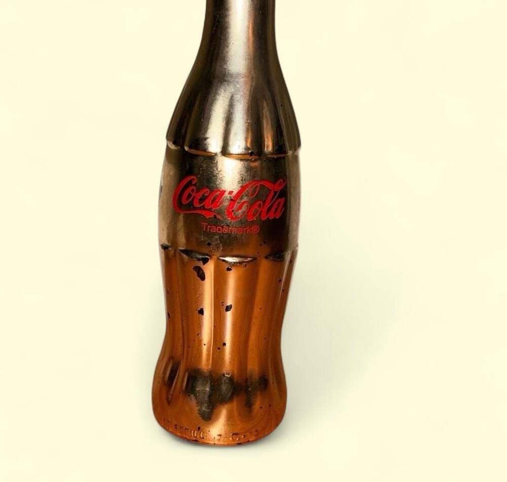 Coca-Cola 50th Anniversary NASCAR 1948-1998 Limited Edition Gold Bottle